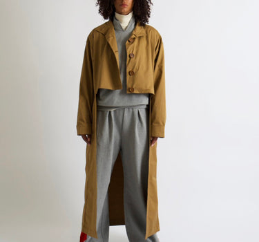 FISCHER Crop Trench Coat